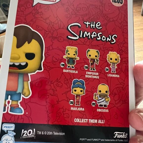 Funko Pop The Simpsons Nelson Muntz #1205 Hot Topic Exclusive Vinyl Figure - Picture 6 of 6